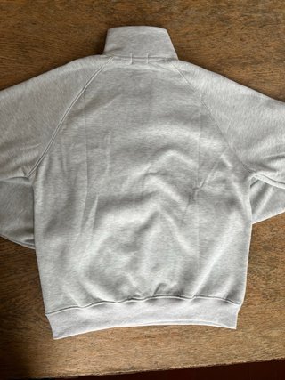 Sudadera Moncler Gris Media Cremallera