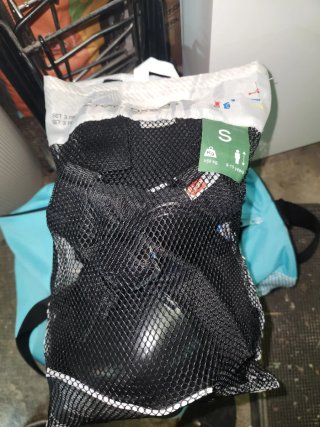 Patines Quad 100 Blue Oxelo, bolsa y protectores.