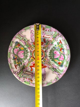 Prato 17cm Figuras Orientais Porcelana