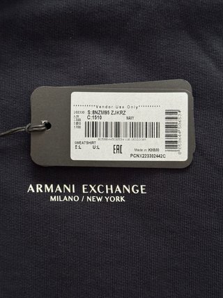 Sudadera Armani Exchange NUEVA con etiquetas - L