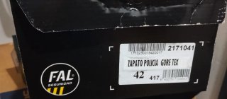 Zapatos FAL Gore-Tex Policía Negro