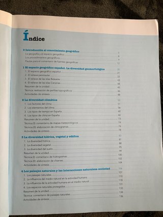 Geografía, 2 Bachillerato
