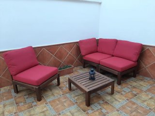 Conjunto sillones y mesa de jardín Ikea