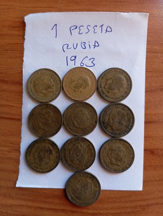 1 Peseta Rubia 1963 Franco