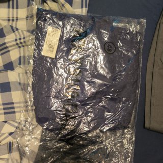 Pantalones de trabajo azul, grises