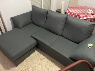 Sofá modular gris 3 plazas