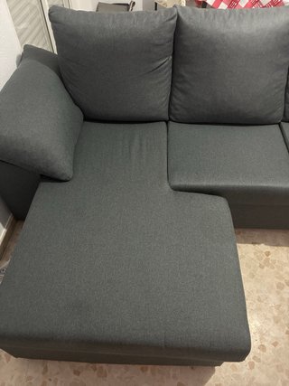 Sofá modular gris 3 plazas