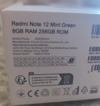 Xiaomi Redmi Note 12 8GB/256GB Mint Green