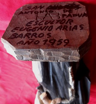 Escultura San Antonio de Padua 1959