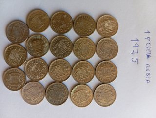 1 Peseta Rubia 1975