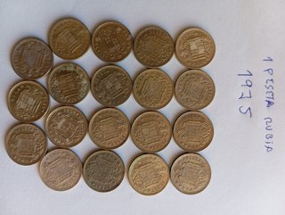 1 Peseta Rubia 1975
