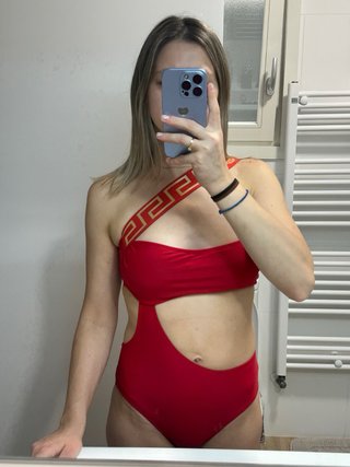 Bañador Versace Rojo Lujo
