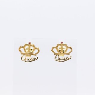 PENDIENTES CORONA QUEEN MEDIANO CIRCONITA.