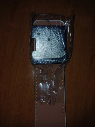 Cintura Louis Vuitton Bianca Logo Argento