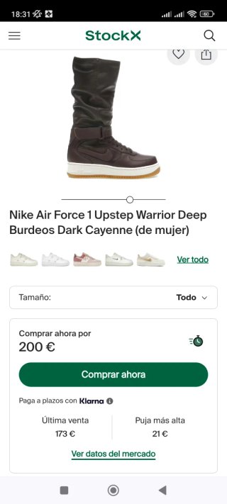 Nike Air force one bota
