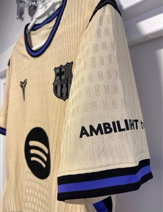 Camiseta Fútbol nike beige/azul