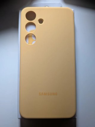 Cover in silicone per Samsung Galaxy S24 gialla