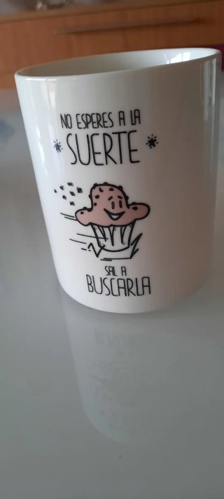 Tazas de porcelana con mensaje