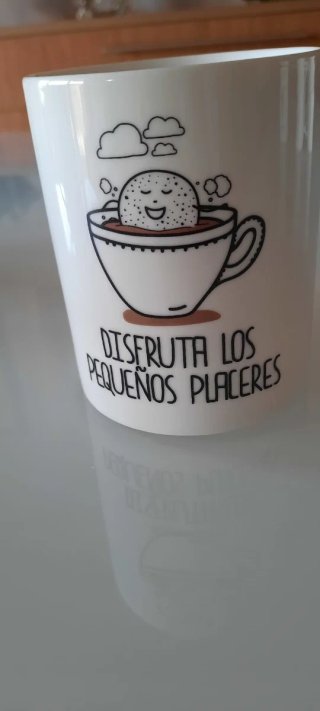 Tazas de porcelana con mensaje