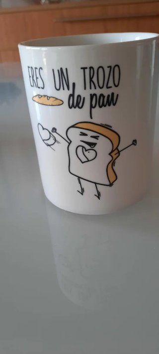 Tazas de porcelana con mensaje