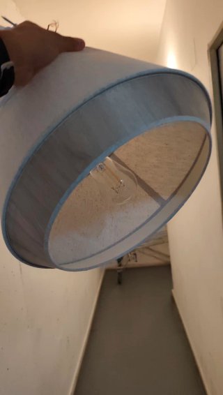 Lámpara de techo LED beige y gris