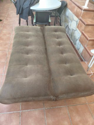Sofá Cama Polipiel Marrón