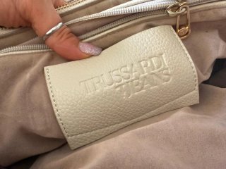 Borsa Trussardi Jeans Beige/Bianca