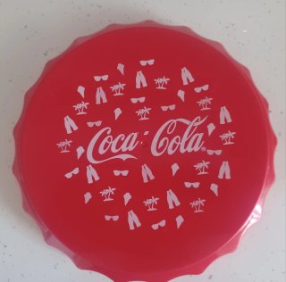 Set spiaggia CocaCola, 2 mini frigoriferi, Frisbee, mazzo carte, pallone