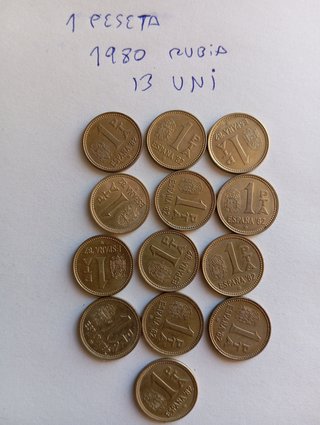 1 Peseta Rubia 1980 - 13 Unidades