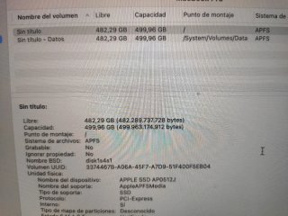 MacBook Pro a1708 512 GB SSD