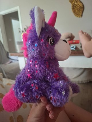 Peluche Unicornio Morado Brillante