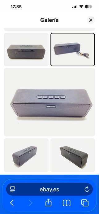 Altavoz bluetooth inlambrico bateria  marca muzzil