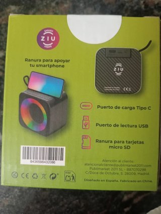 Altavoz Ziu Z-Cube Negro Nuevo