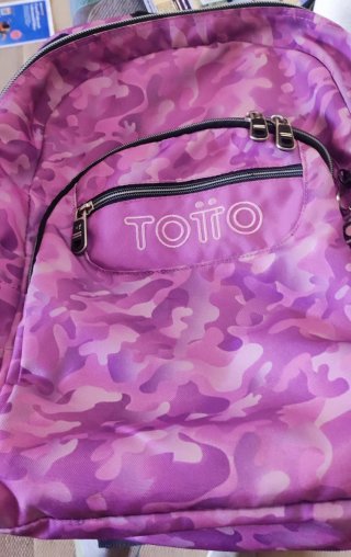 Mochila Totto Camuflaje Morado