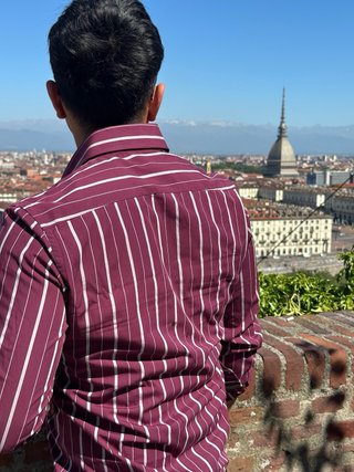 Camicia alcott vintage a righe