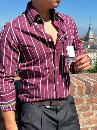Camicia alcott vintage a righe