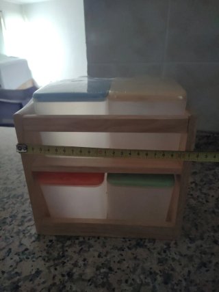 Estantería especiero 4 cajones madera