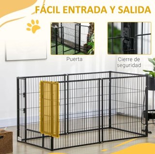 Parque para Perros 6 Paneles Ajustable