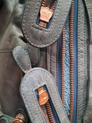 Bolso Balenciaga Gris, azul.