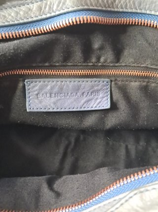 Bolso Balenciaga Gris, azul.