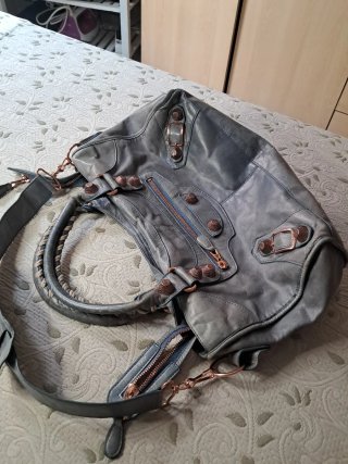 Bolso Balenciaga Gris, azul.