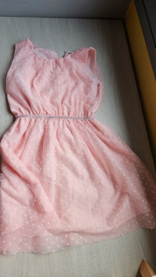 Vestido rosa niña fiesta 10 años