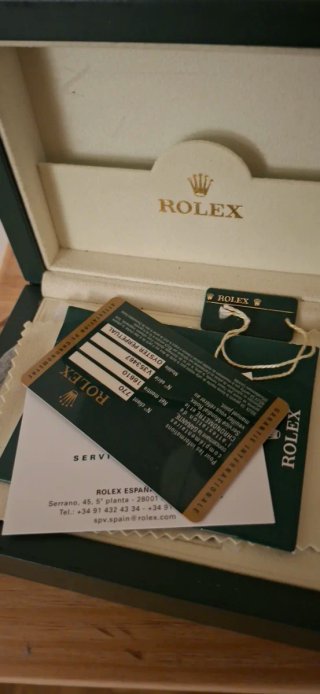 Caja Rolex Verde con documentación