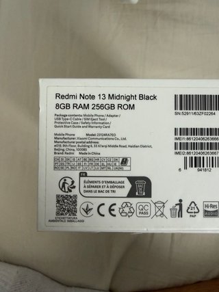 Xiaomi Redmi Note 13 Negro
