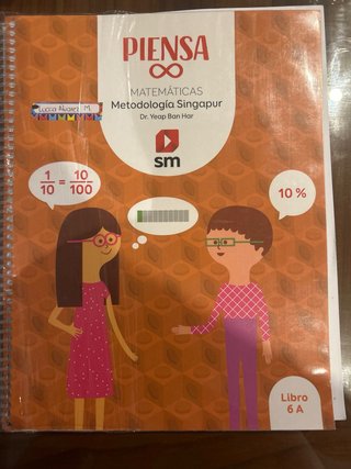 Libro texto 6 primaria matemáticas piensa infinito