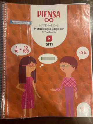 Libro texto 6 primaria matemáticas piensa infinito