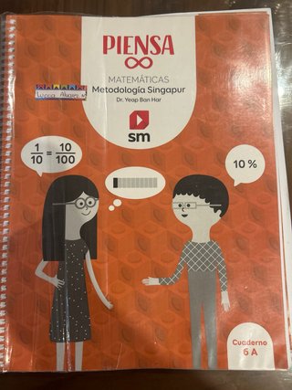 Libro texto 6 primaria matemáticas piensa infinito