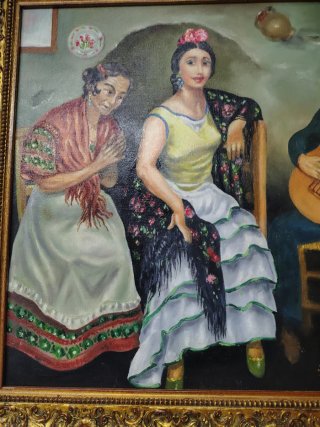 Pintura al óleo Flamenco