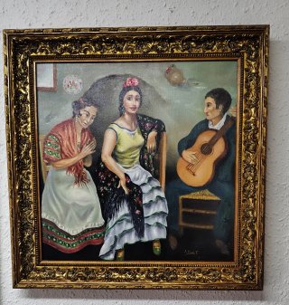 Pintura al óleo Flamenco