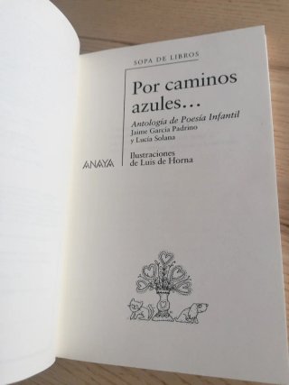 Por caminos azules... antología de poesía infantil